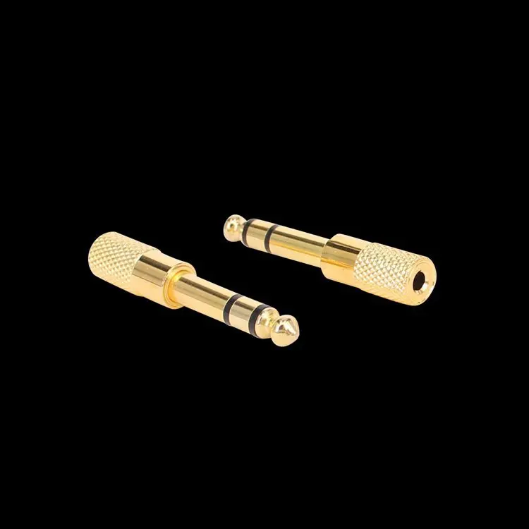 محولات RCA 6.35 ذكر إلى أنثى ، موصل مقبس صوت ذكر أنثى إلى RCA 3.5 مللي متر 6.35 مللي متر ، موصل ذكر وأنثى أحادي ستيريو