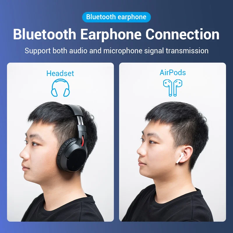 Vention USB Bluetooth 5.0 Win8/10 Drive Free Adapter for PC Mouse Keyboard Wireless Transfer Receiver Transmitter Dongle