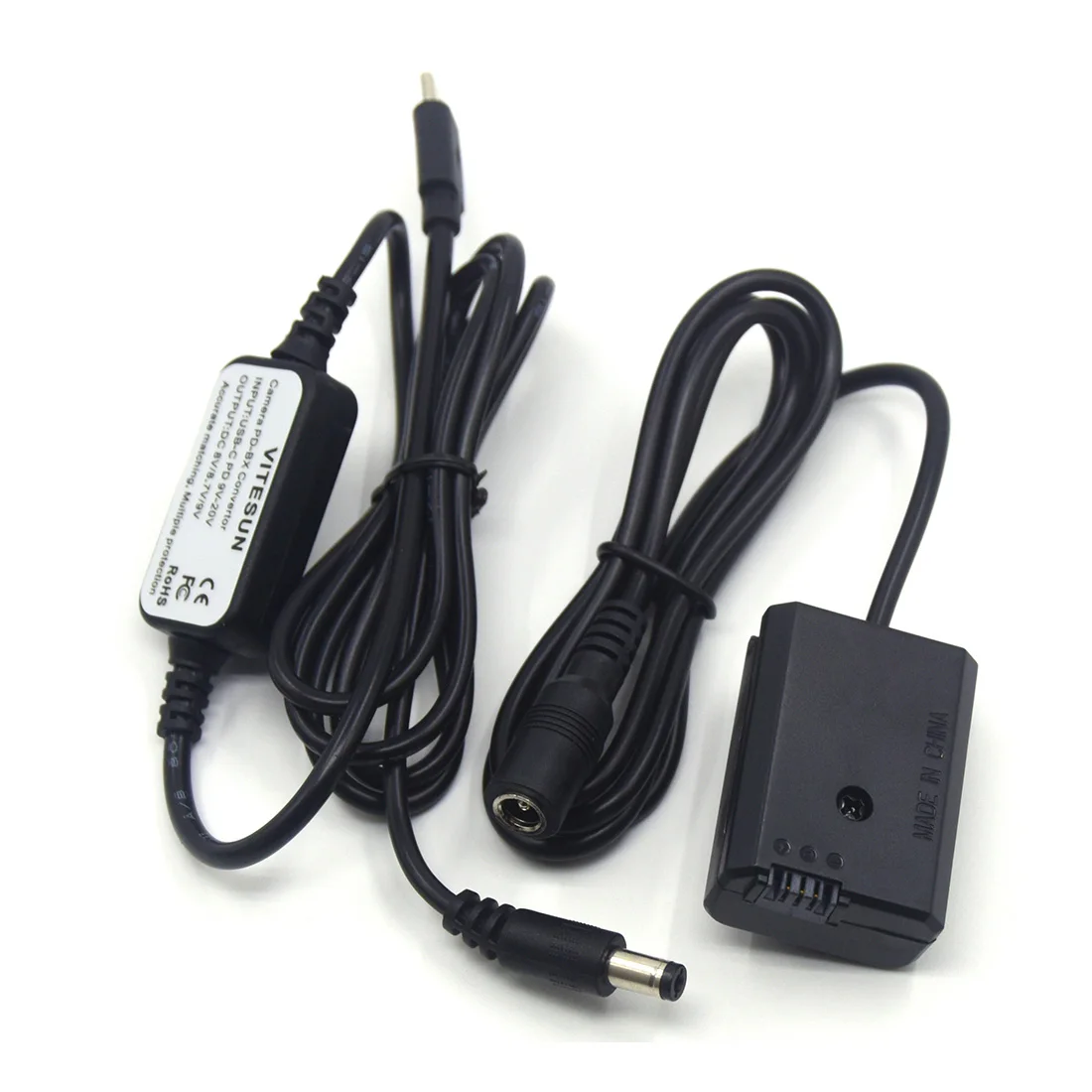 BC-VW1 USB ประเภท C USB-PD Converter DC + NP-FW50แบตเตอรี่ปลอมสำหรับ Sony A7S2 A7 II R RII a7m2 A6300 A6500 A7000 ZV-E10