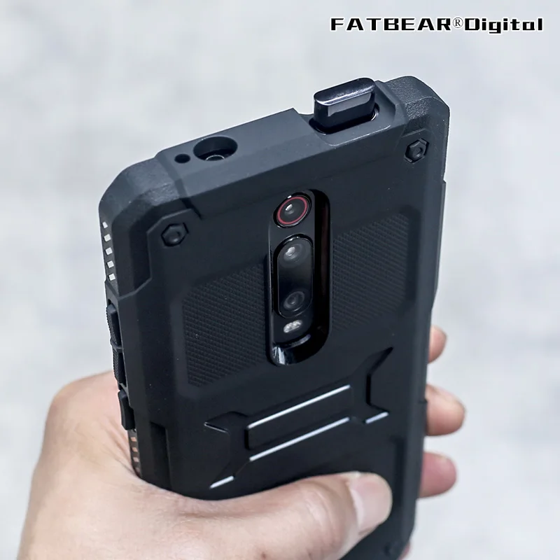 FATBEAR-Tactical Military Grade Rugged Shockproof Armor Shell, Skin Case, Cover for Redmi K20 Pro, Xiaomi Mi9T, Mi 9T