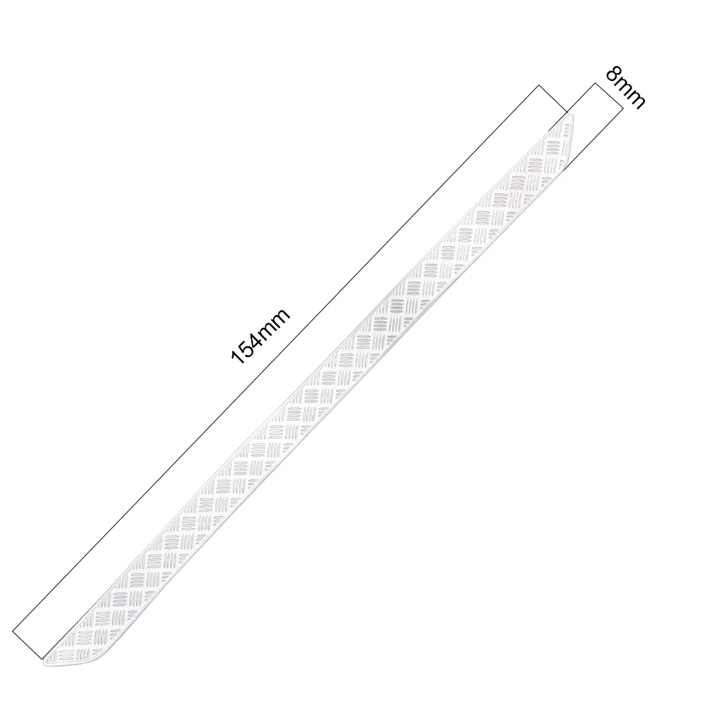 YEAHRUN Stainless Steel Diamond Rock Rails Anti-skid Side Plate for TRX-4 1/10 RC Crawler Car Model Decoration Parts
