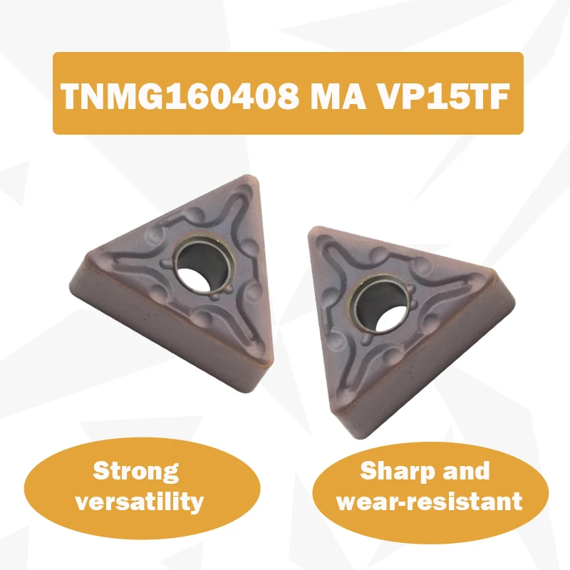 10PCS TNMG160408 MA VP15TF Carbide Inserts TNMG 160408 Blade External Turning Inserts CNC Lathe Cutting Tool