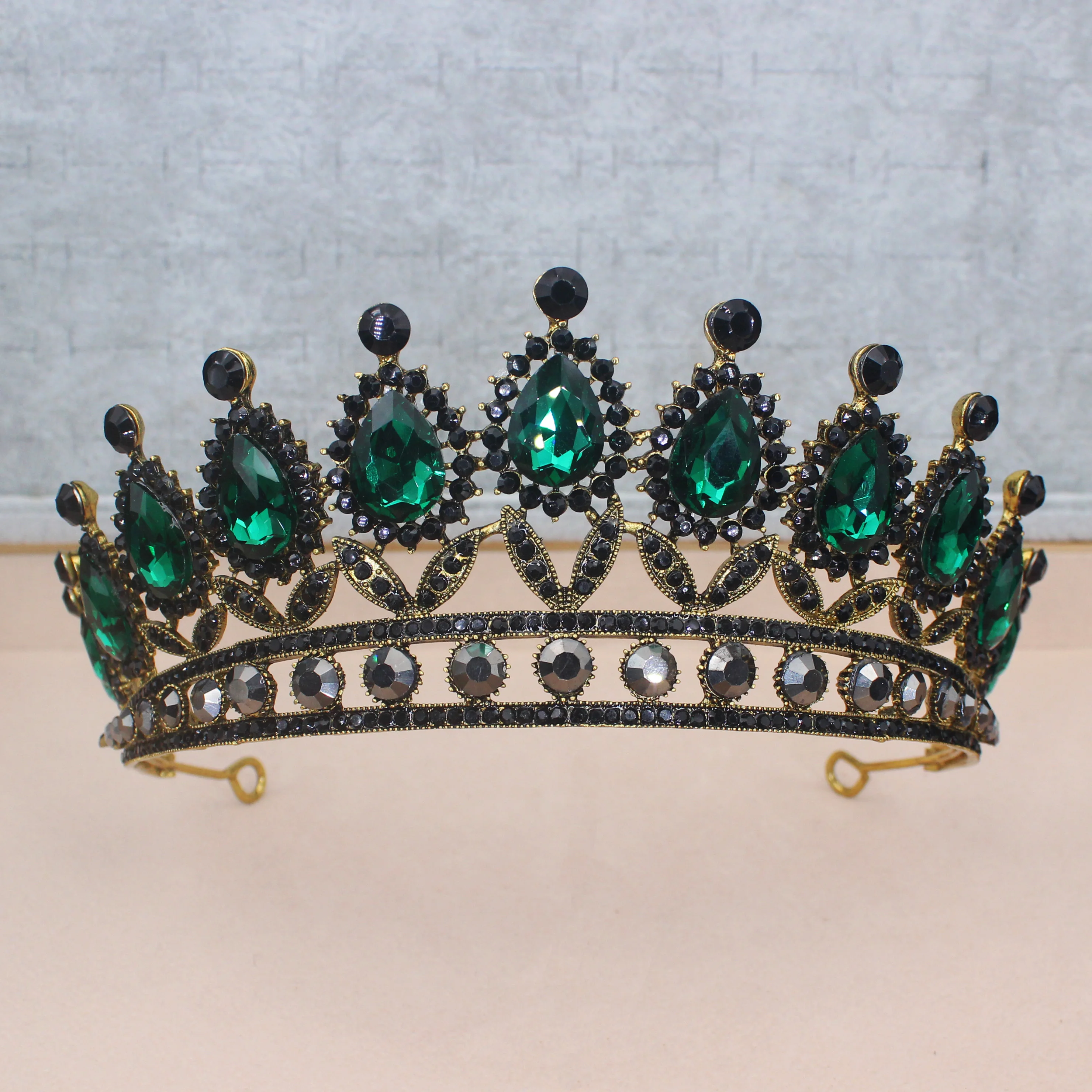 Vintage Crystal Tiara Crown Queen Bride Diadem Wedding Bridal Hair Jewelry Accessories For Women Girl Pageant Headpiece image 4