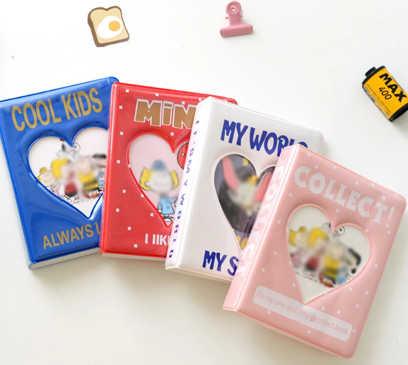 Cartoon Album Holds 64 Mini Photos Instax Album Photo Album for Mini Fuji Instax & Name Card 7s 8 25 50s Mini Photo Album