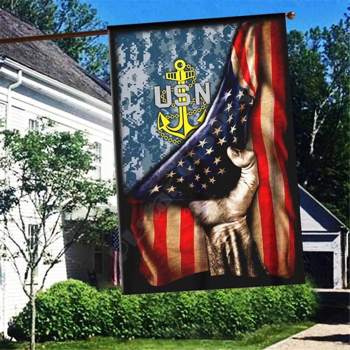 Lineman America Flag 3D Full Printing Garden Flags Hanging House Decoration