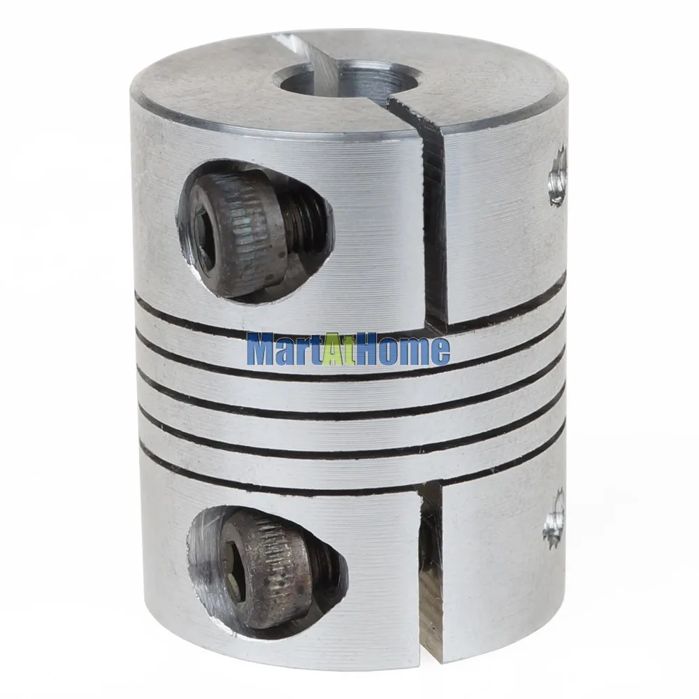 Pack of 2 Aluminium Flexible Shaft Coupler Motor Coupling Connector Dia. 20mm Length 25mm for 3D Printer, CNC Router Machine