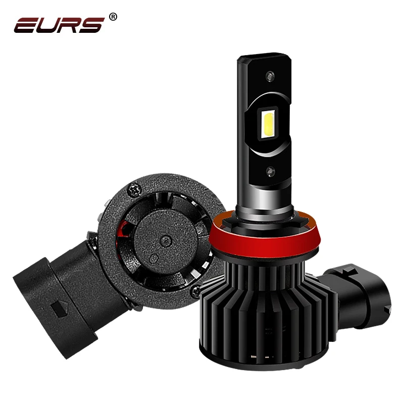 EURS H7 Fari Dell'automobile LED H11 led H1 H8 H9 H10 Mini HA CONDOTTO le luci Fendinebbia Auto Faro 6500K 9005 9006 nessun Errore Canbus HA CONDOTTO LA Lampada Lampadine