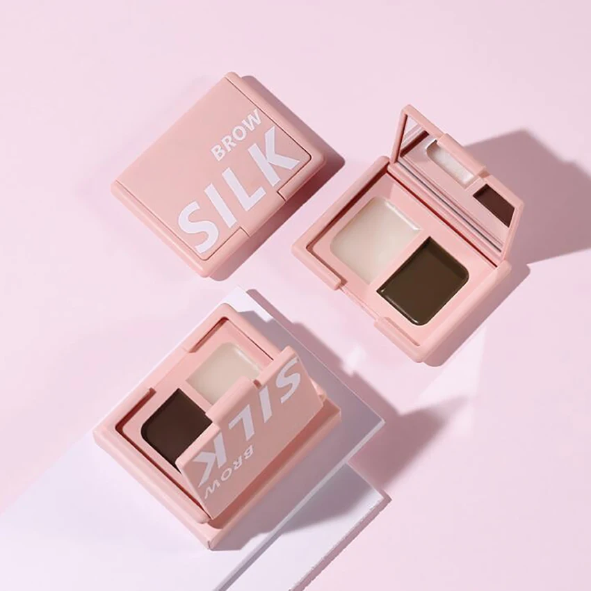 Crema per sopracciglia impermeabile a doppio colore crema per lo Styling delle ragazze delle donne crema per sopracciglia naturale a lunga durata strumenti per il trucco facili da indossare