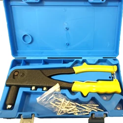 Hand Riveter Manual Light-weight Rivet Gun Kit Blind Rivet Hand Tool Gutter Gutter Repair Heavy Duty Professional Tool