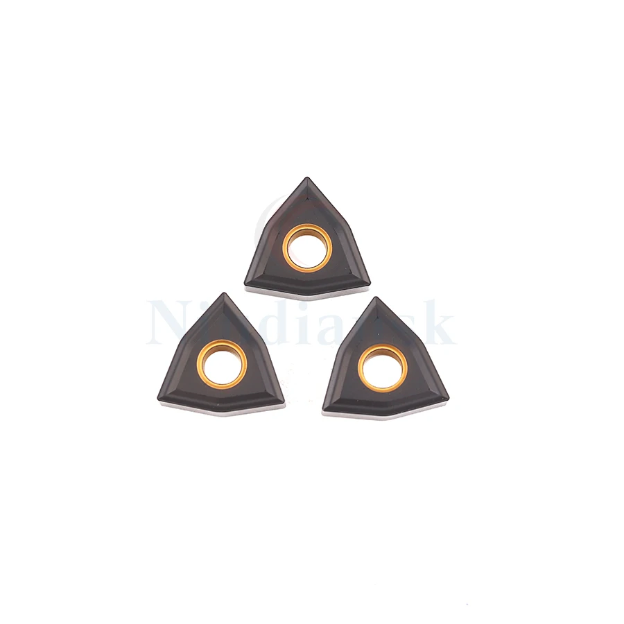 Cuchillas de corte de torno CNC, insertos de torneado de carburo, herramienta de torneado externo de hierro fundido, WNMG080404 WNMG080408 WNMG080412 NK305, 10 piezas