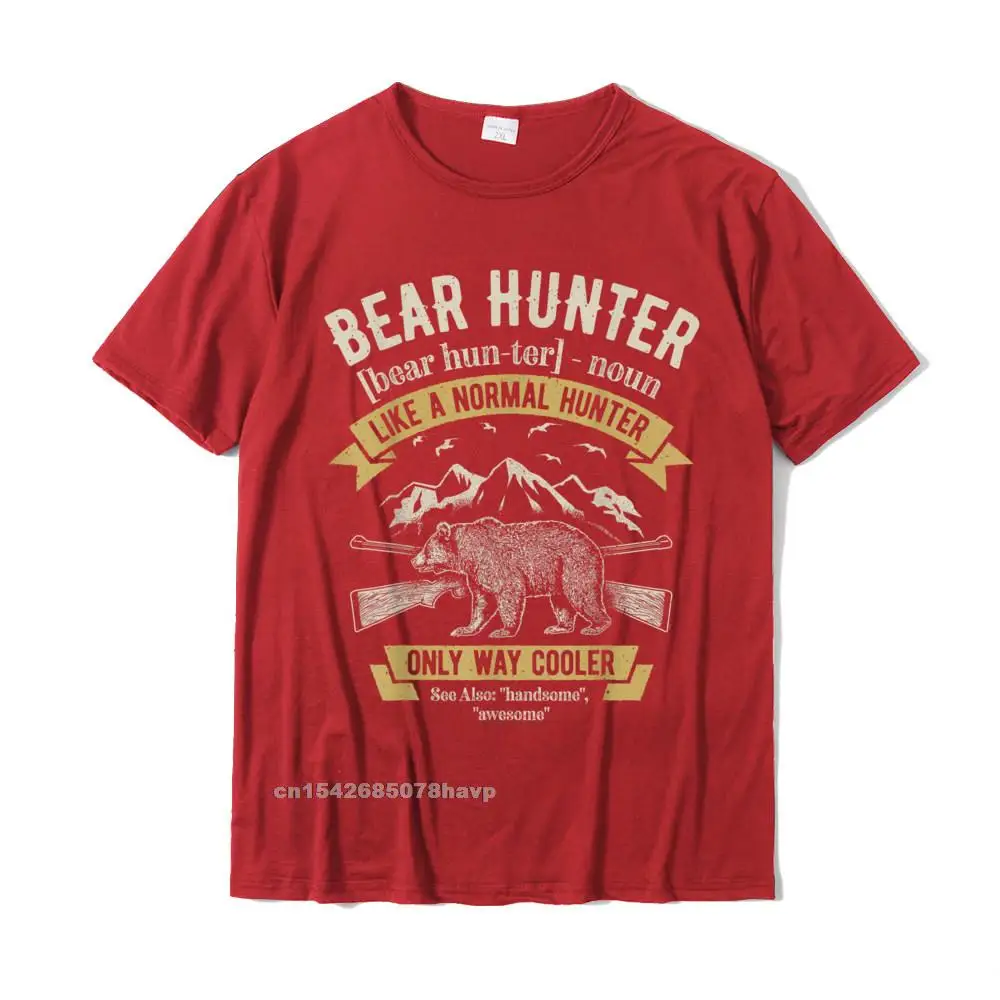 Bear Hunter T Shirt Vintage Hunting Funny Hunters Definition T-Shirt Retro Youth Tshirts Cotton Tops Shirt Casual