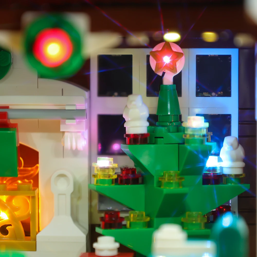 LED Light Kit For Christmas Gift 21330 Home Alone House Street View Building Blocks Bricks Toy Lamp Set No Model RC Version