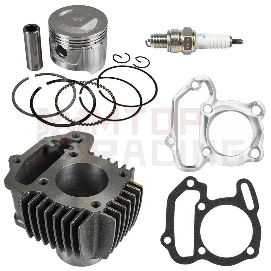 

Bore 47mm 80cc ATV Cylinder Head Piston Gasket Top End Kit For Yamaha Badger 1985-2001 Grizzly 2005-2008 Moto 4 1986-1987