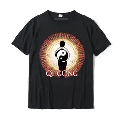 Womens Qi Gong Yin Yang Energy Meditation Tai Chi O-Neck T-Shirt Camisas Wholesale Casual Tshirts Cotton Adult Tops Tees Casual