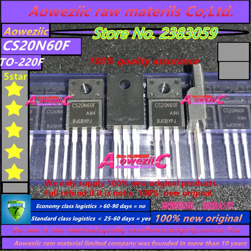 Aoweziic 2021+ 100% New Original CS20N65FA9H CS20N65F 20N65 CS20N60FA9H CS20N60F 20N60 TO-220F MOS FET 20A 650V 600V