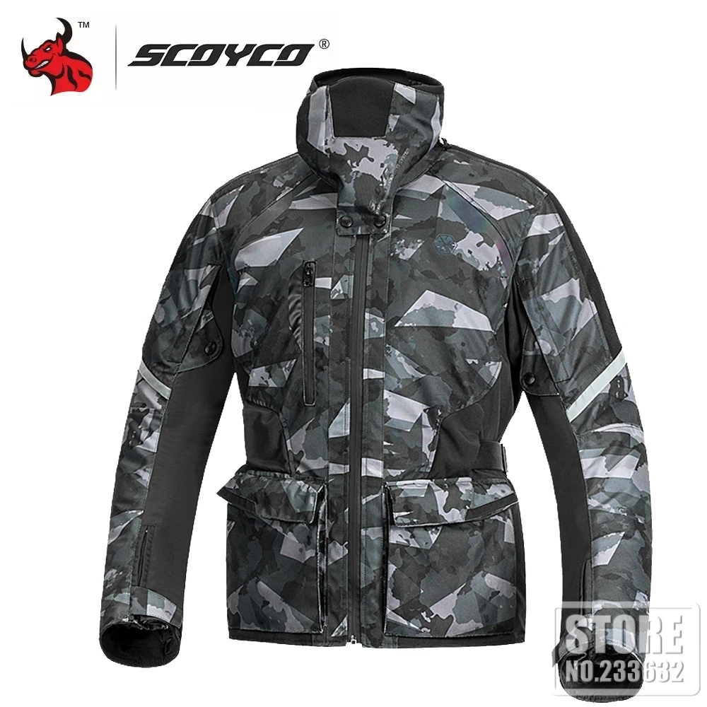 

SCOYCO Winter Motorcycle Jacket Chaqueta Moto Waterproof Motocross Jacket Moto Jacket Clothing With Removeable Linner Protection