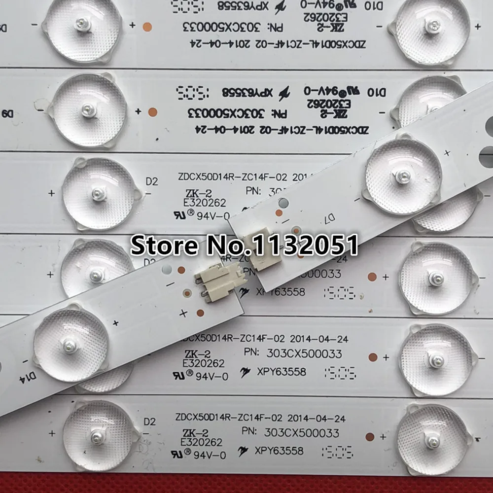 Tira de luces LED de retroiluminación, accesorio para LE-5018 50BRD03 LE-5029 50HKN2727 PLDED5068A B CX500DLEDM ZDCX50D14R ST-5040