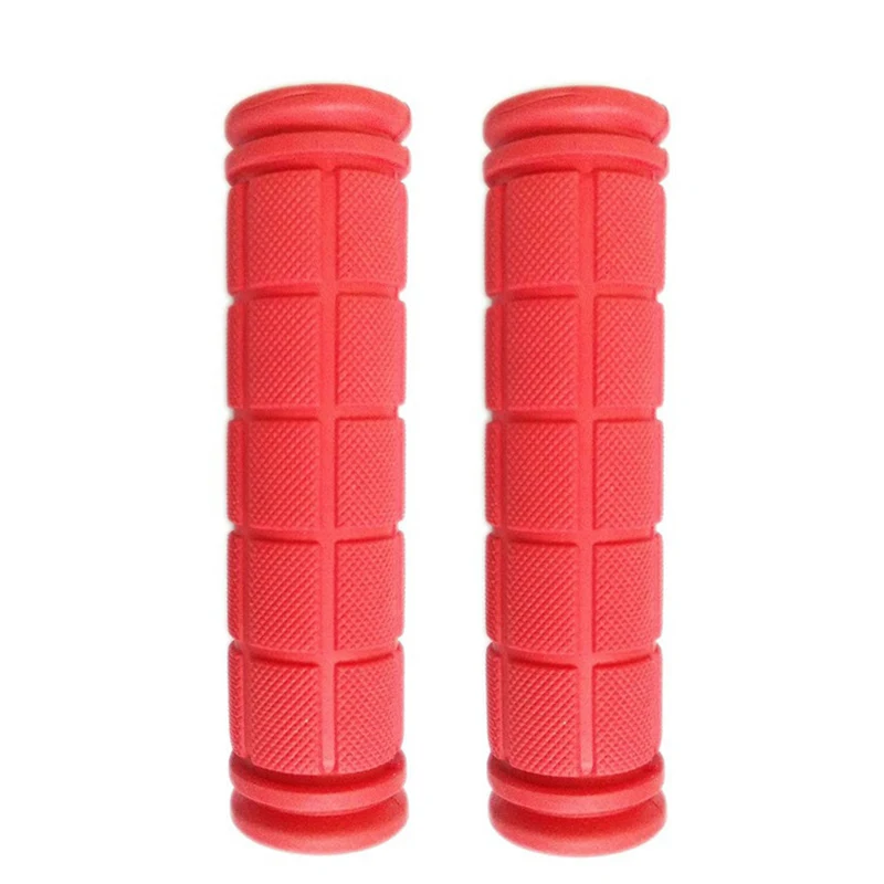 1 Pair Durable Bicycle Grips Anti-slip Soft Rubber Handlebar Cover with High Flexibility for Mountain Road Bike Parts