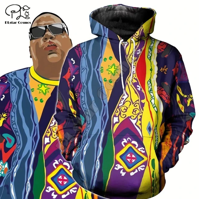 Men Unisex harajuku The Notorious B.I.G. print 3d hoodie rapper Biggie Smalls Sweatshirt zipper women native Pullover streetwear AliExpress