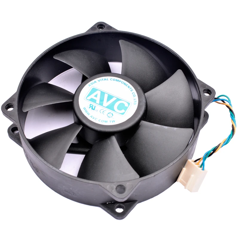 DA09025T12H hole pitch 71.5mm 8cm 9cm 92mm fan DC12V 0.55A ball bearing 4 lines pwm suitable for CPU cooler replacement fan