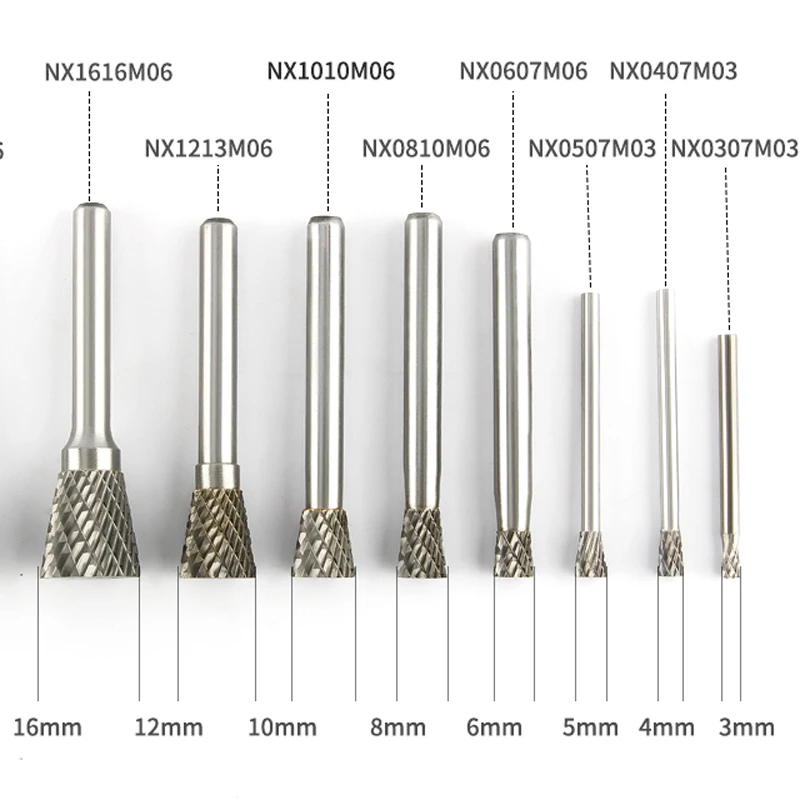 N Inverted Cone 1/4 6mm Engraving Carving Rotary Tool Tungsten Carbide Rasp Milling Cutter CNC Die Grinder Bit Dremel Accessory