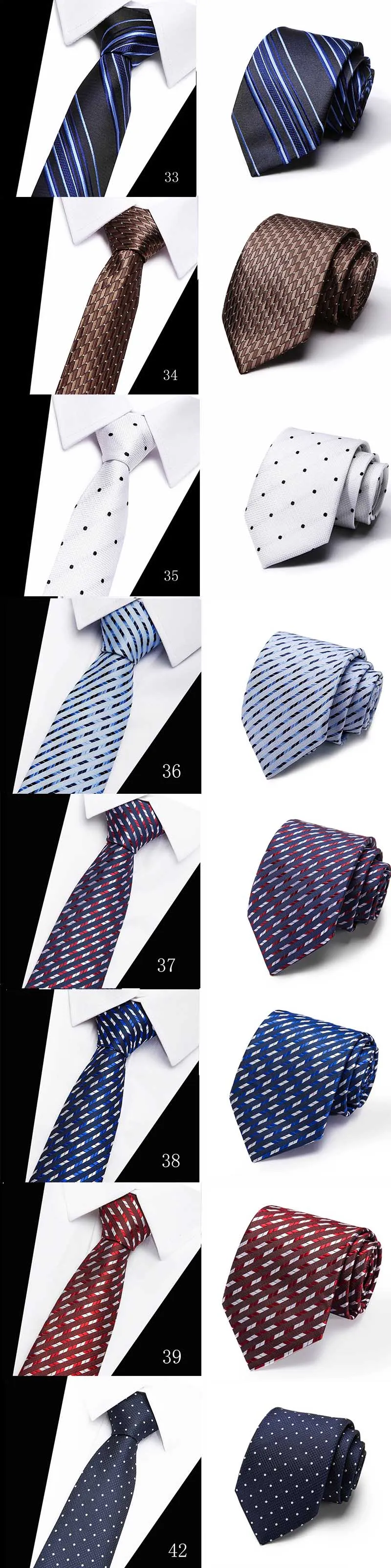 Modische bunte Krawatte für Herren, 7,5 cm, Krawatten für Hochzeit, Urlaub, Party, Arbeitsplatz – Detail 3