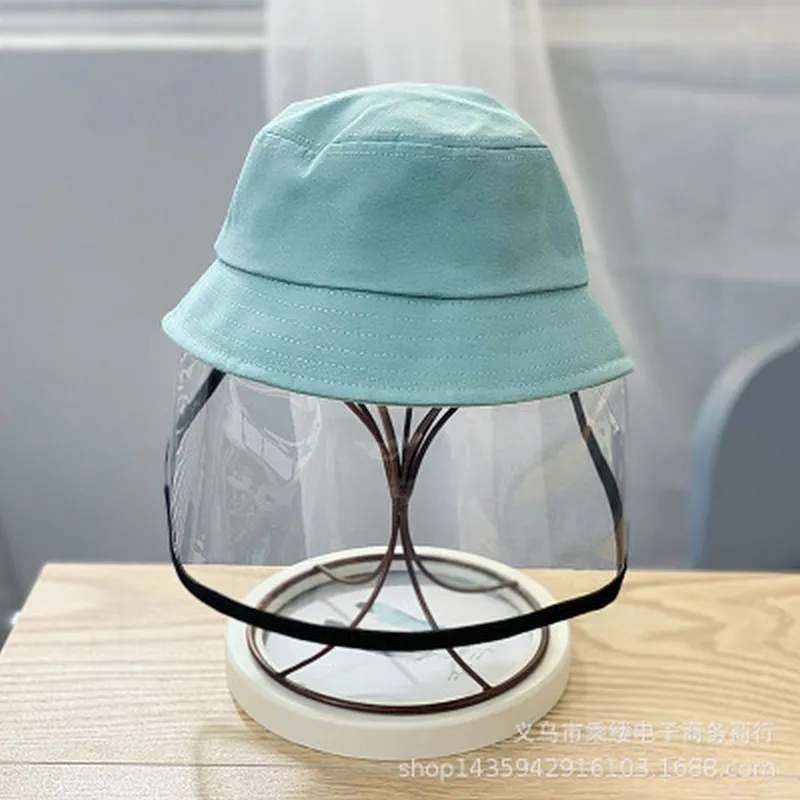 

Children's anti-spray hat spring thin section anti-saliva fisherman hat cotton baby hat children protective basin hat tide