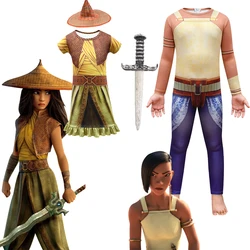Namali Raya and The Last Dragon Cosplay Costume Halloween for Kids Anime Cosplay Clothes Fancy Set Children Performance Costume