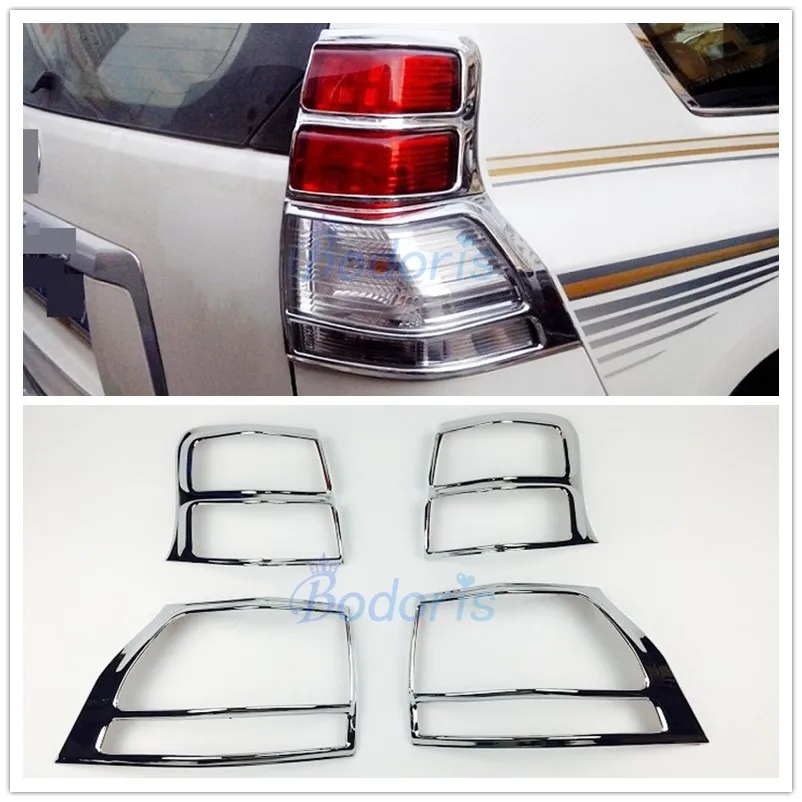 

For Toyota Land Cruiser 150 Prado LC150 FJ150 2010 2011 2012 2013 Taillight Cover Rear Light Trim Chrome Car-Styling Accessories