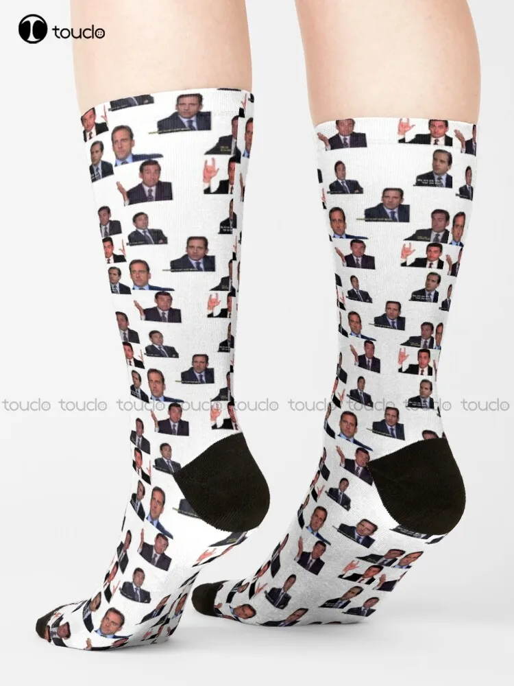 The Office Pack Michael Scott Socks American Flag Socks Men Christmas Gift Unisex Adult Teen Youth Socks Custom Women Men