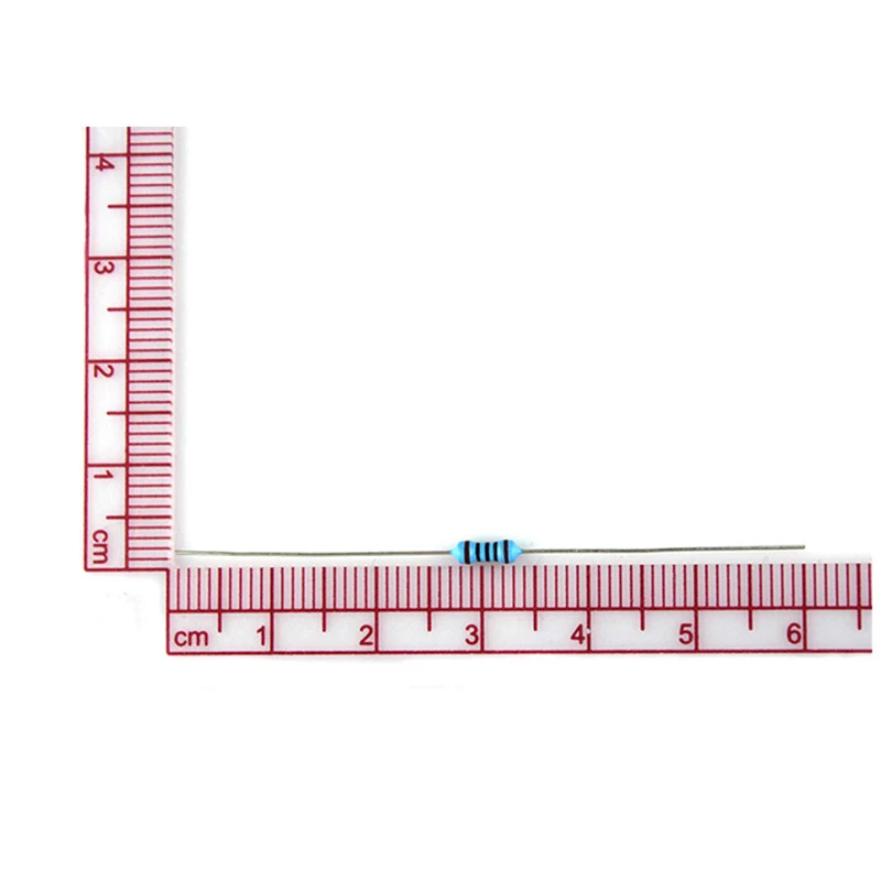 100PCS/LOT 1/4W 1R~22M 1% Metal Film Resistor 100R 220R 1K 1.5K 2.2K 4.7K 10K 22K 47K 100K 100 220 1K5 2K2 4K7 ohm Resistance