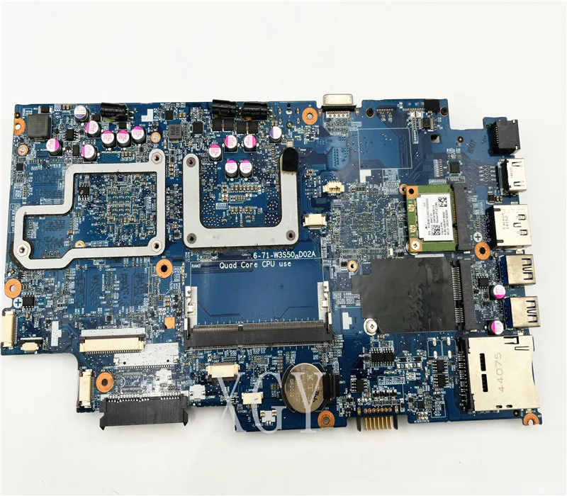 Original FOR Clevo W370ST Notebook Motherboard 6-71-W3S50-D02A 6-77-W70SS0-D02A N15P-GX-A2 100% Test OK