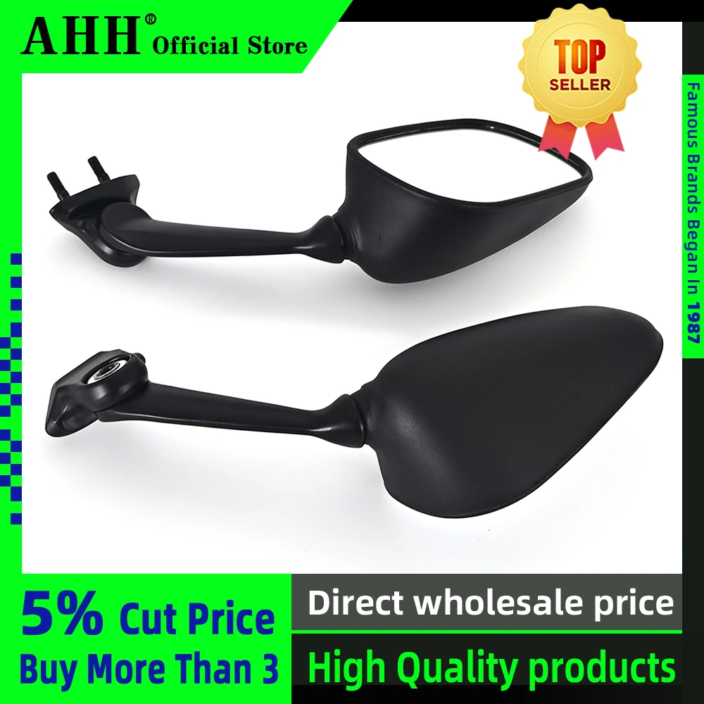 AHH Mirrors Rear View Mirror Inverted For YAMAHA YZF600 YZF R6 2008 2009 2010 2011 2012 2013 2014 2015 YZFR6 YZF-R6 08-15