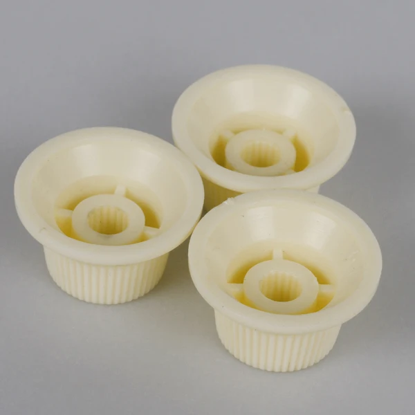 Set Of 3pcs Cream Knobs 1 Volume 2 Tone For Electric Guitar Quality ABS Parts