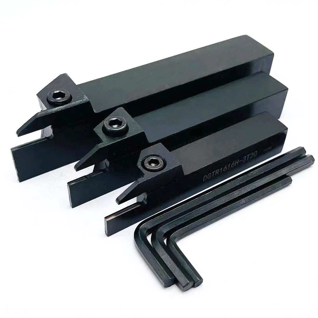 DGTR1616-2T18 CNC 선반 공구 DGTR2020-2T18 외부 홈 가공 공구 홀더 DGTR2525-2T18 아버 인서트 10PCS DGN3003J