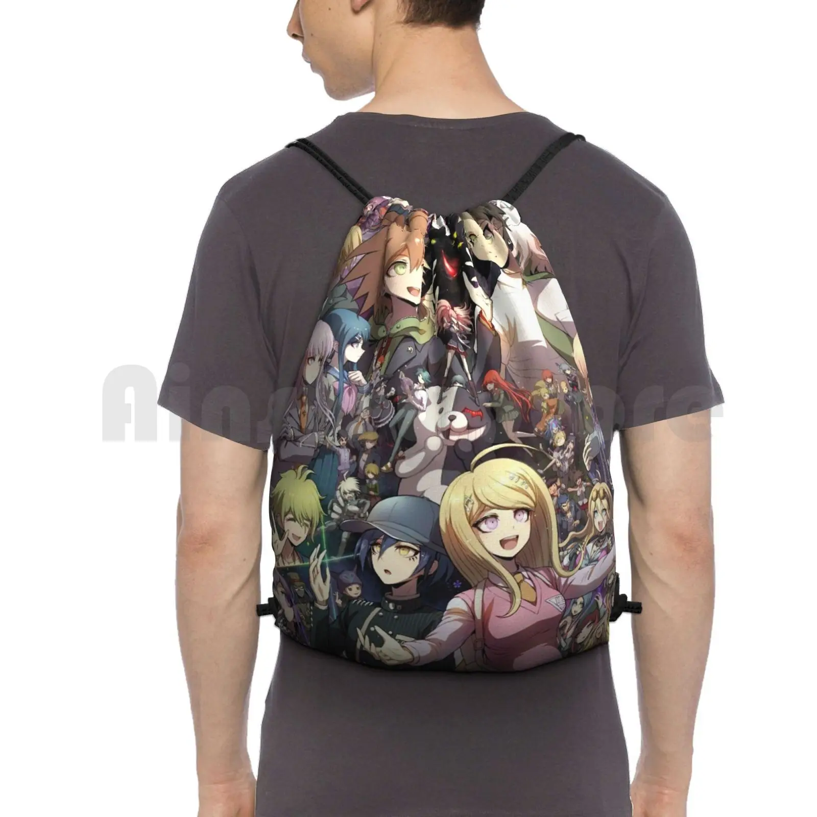 

Danganronpa-Makato / Hajime / Kaede / Nagito Backpack Drawstring Bags Gym Bag Waterproof Game Manga Anime Anime Girl Cute