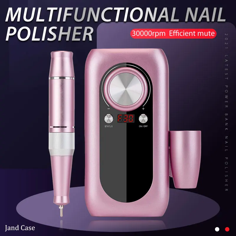 

Nail Drill Machine 30000RPM Pro Manicure Machine Apparatus For Manicure Pedicure Kit Electric Nail File With Cutter Nail Tool