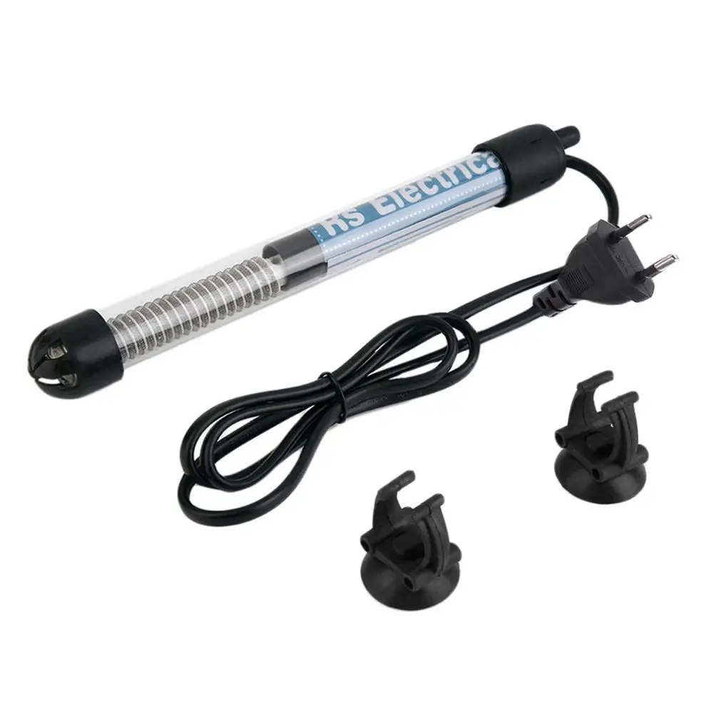 Stainless Steel Aquarium Heater Rod Thermostat Submersible Fish Tank Heater Constant Temperature Heating Rod Heat Water EU Plug