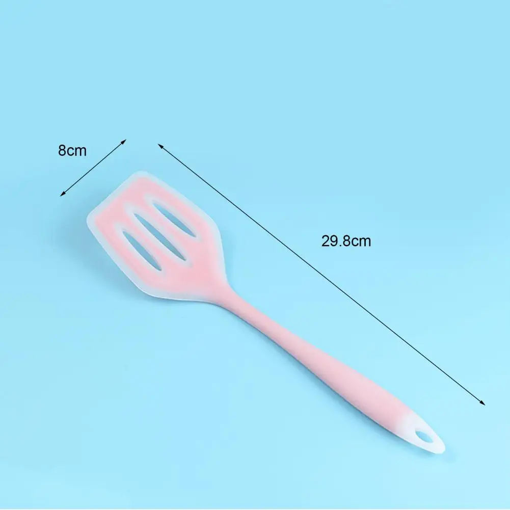 Food Grade Household Silicone Wok Slotted Rotary Knife Non-stick Pan Hollow Design Wok Shovel Kitchenware Wok Shovel Retail 2021