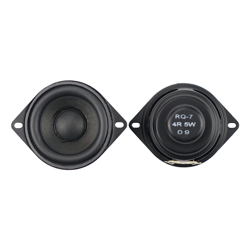 GHXAMP 2 Inch 52mm Full Range Speaker 4 Ohm 5W Bass Speaker Neodymium Rubber Edge 16mm Voice Coil Subwoofer Audio 2pcs