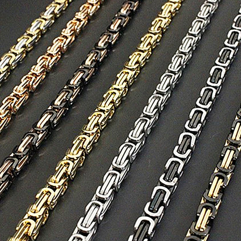 chain on neck 2020 mens necklacesstainless steel chain necklace men chain men Cycling necklace gold male accessories  jewelry