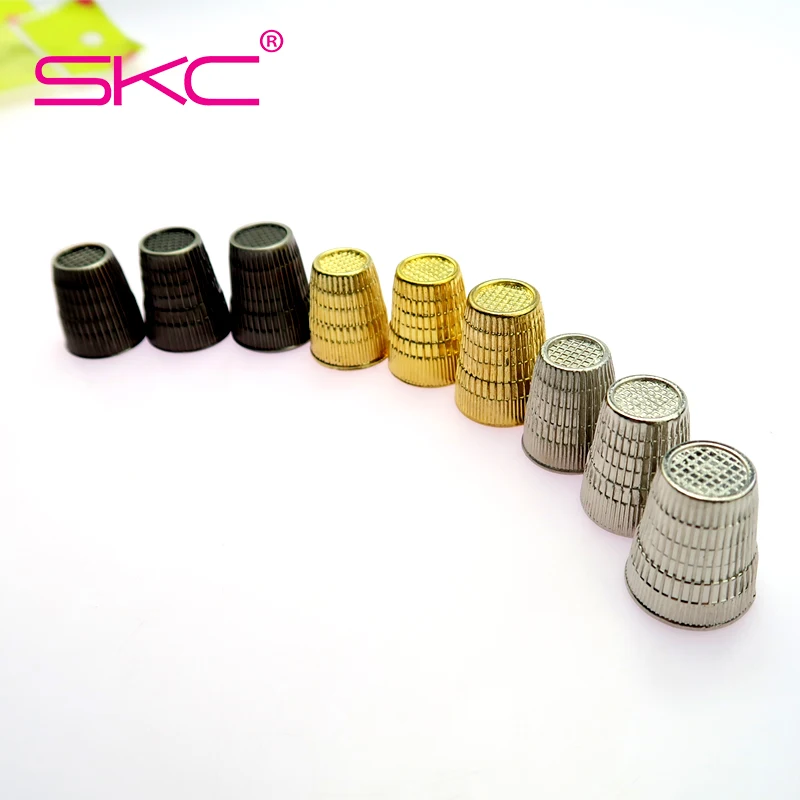 SKC 3sizes/set Metal Vintage Sewing Thimble Finger Protector Classical Pattern Thimble Sewing Tools Needles Partner Needlework