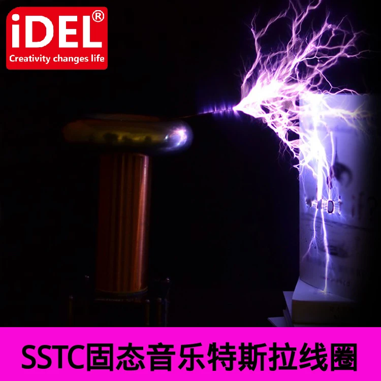 DC12V Tesla Coil Artificial Lightning Maker Music Tesla Coil SSTC Tesla Lightning Storm Upgraded Version