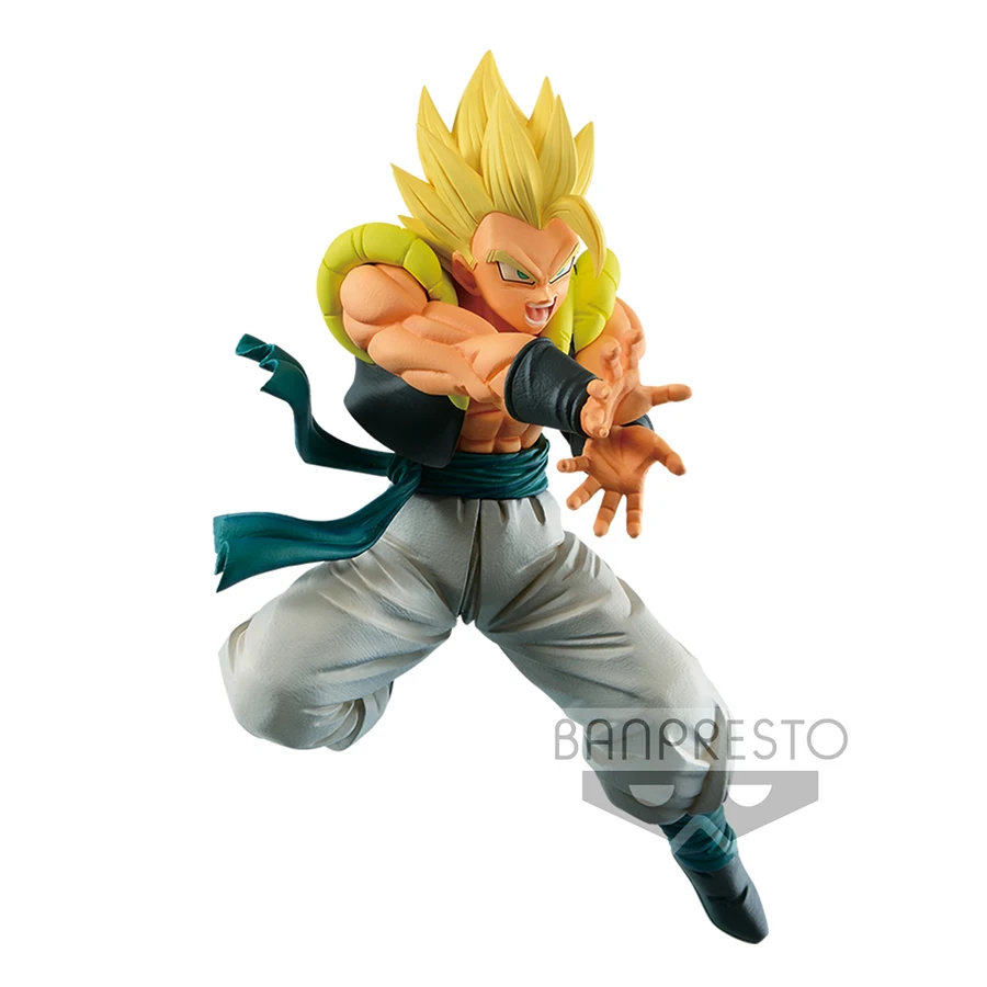 Banpresto Dragon Ball Super Anime Figurines SSJ Gogeta Kamehameha PVC Action Figures DBZ Figurals Collectible Model Doll Toys