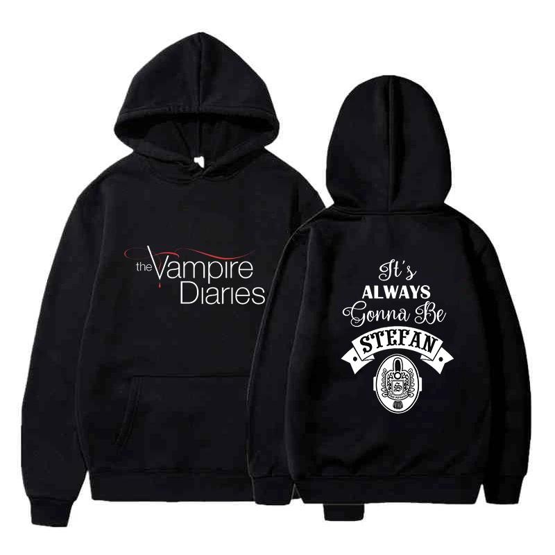 Sweats à capuche à manches longues The Vampire Diaries pour hommes et femmes, Streetwear, Sweat-shirt drôle, Mode décontractée, Vêtements d'automne