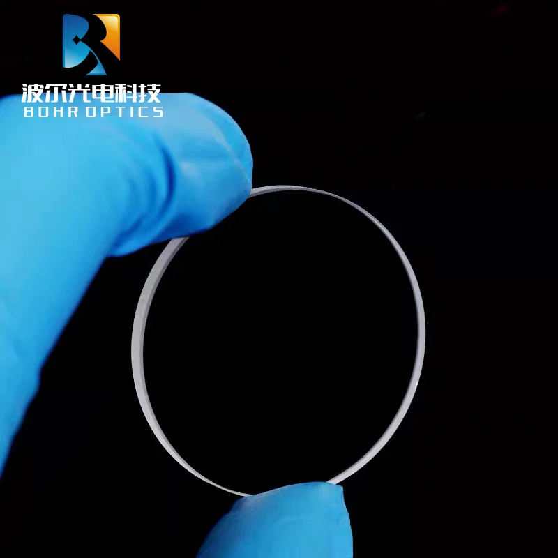 2pcs Circular Ultraviolet Quartz Plate Fused Silica Material High Light Transmission Quartz Glass Plate