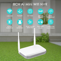 BESDER Mini WiFi NVR 8CH 3MP 4CH 5MP H.265 Onvif Network Video Recorder Support Face Detection Email Alart XMEYE ICSee App