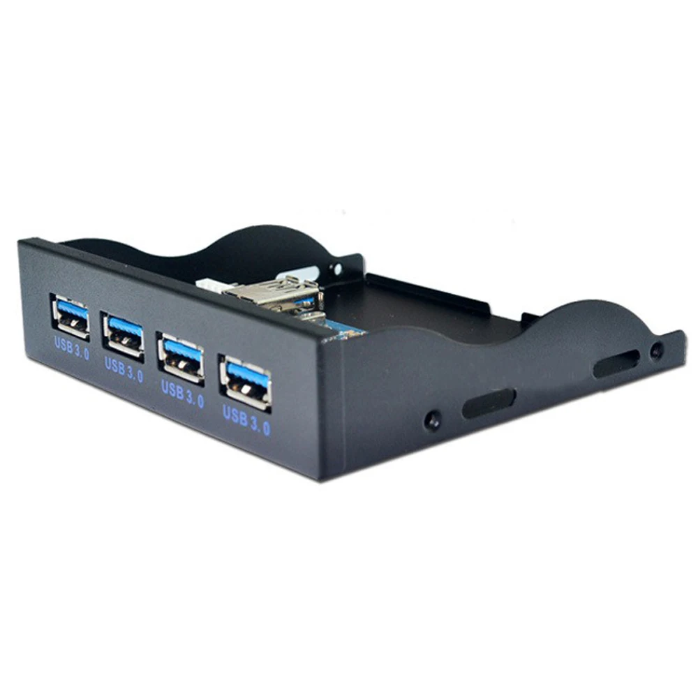 

USB HUB 19+1 20Pin 4 Port USB 3.0 Front Panel Combo Bracket USB3.0 Hub Adapter for PC Desktop 3.5" FDD Floppy Disk Drive Bay NEW