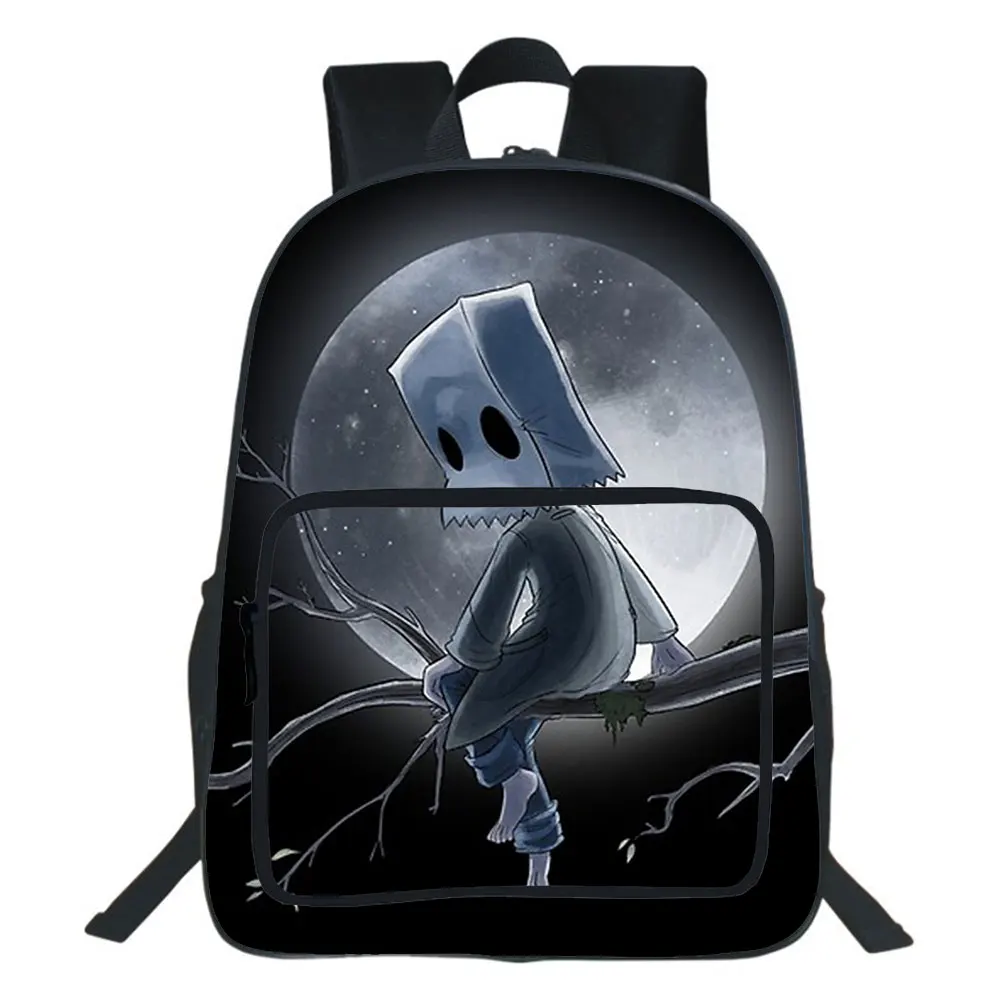 Little Nightmares BackpackHorror Adventure Game School Bag Teenager Backpack College Style Travel Double-layer Bag 19 Inches