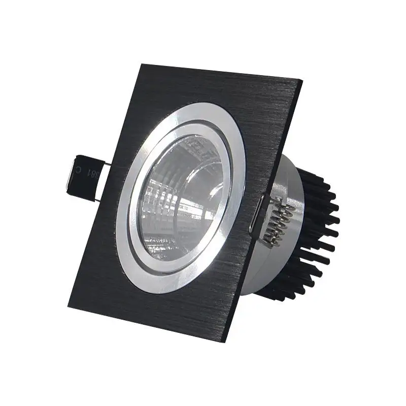 Dimmable LED downlight COB spotlight ceiling light AC85-265V 7w9w12w15w20w 25w recessed downlight  squar led panel light - Image 3